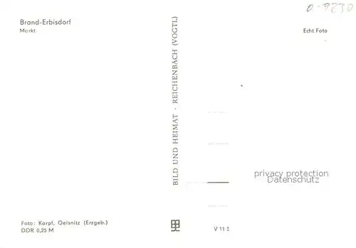 AK / Ansichtskarte Brand Erbisdorf Markt Brand Erbisdorf