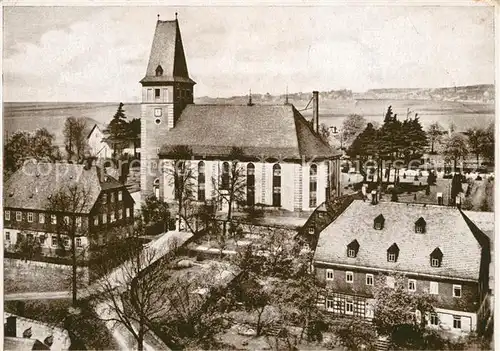 AK / Ansichtskarte Oberlungwitz Martinskirche Pfarrhaeuser Oberlungwitz