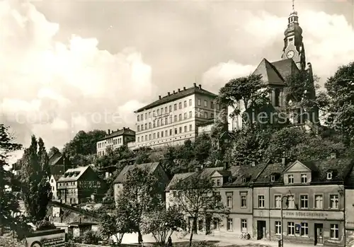 AK / Ansichtskarte Adorf_Vogtland Schloss Stadtansicht Adorf_Vogtland