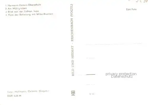 AK / Ansichtskarte Rochlitz_Sachsen Hermann Matern Oberschule Muehlgraben Platz der Befreiung Rochlitz Sachsen