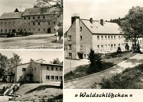 AK / Ansichtskarte Ehrenfriedersdorf_Erzgebirge Waldschloesschen Reichsbahn Erholungsheim Ehrenfriedersdorf