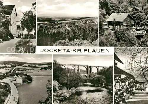 AK / Ansichtskarte Jocketa HO Gaststaetten Vogtlaendische Schweiz Adlersteinalm Elstertalbruecke Jocketa