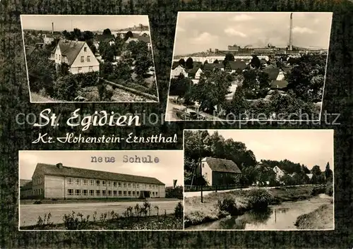 AK / Ansichtskarte Egidien_St Panorama Neue Schule Egidien_St