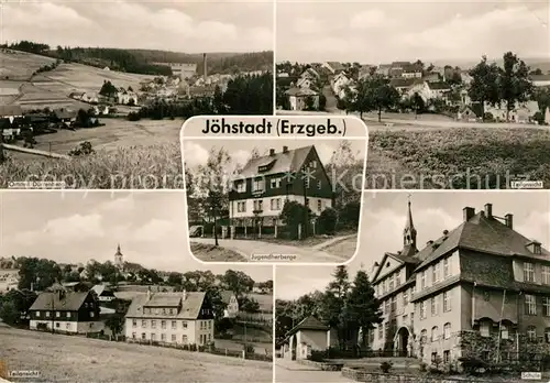 AK / Ansichtskarte Joehstadt Duerrenberg Schule Jugendherberge  Panoramen Joehstadt