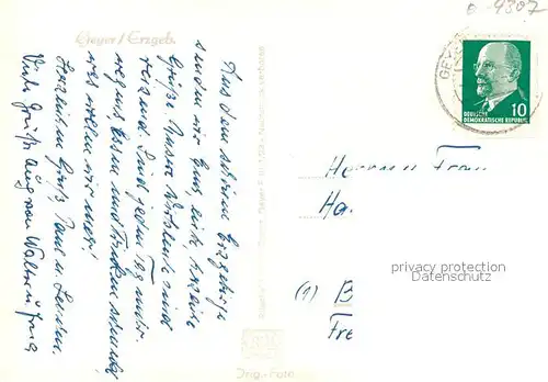 AK / Ansichtskarte Geyer Panorama Geyer