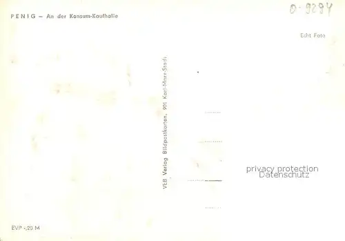 AK / Ansichtskarte Penig Konsum Kaufhalle Penig
