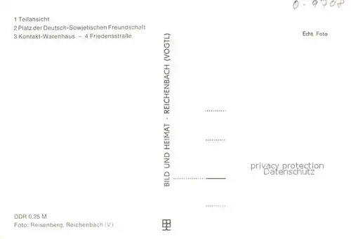 AK / Ansichtskarte Treuen Ortsansicht Platz Deutsch Sowjetische Freundschaft Warenhaus Treuen