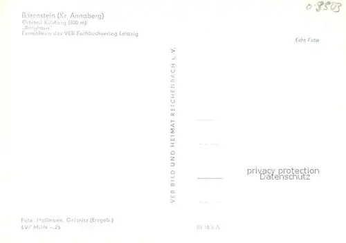 AK / Ansichtskarte Kuehberg Ferienheim Berghaus VEB Fachbuchverlag Leipzig Kuehberg
