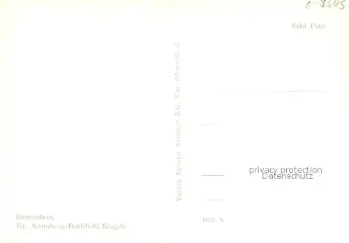 AK / Ansichtskarte Baerenstein_Annaberg Buchholz Ortsansicht Baerenstein