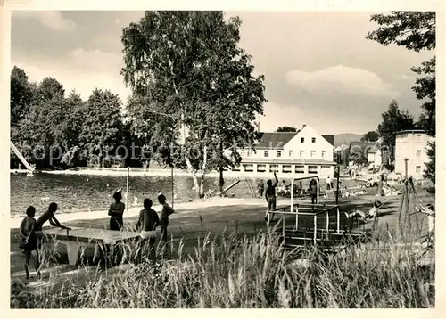 AK / Ansichtskarte Hetzdorf_Buergel_Thueringen Schwimmbad Sumpfmuehle Hetzdorf_Buergel_Thueringen