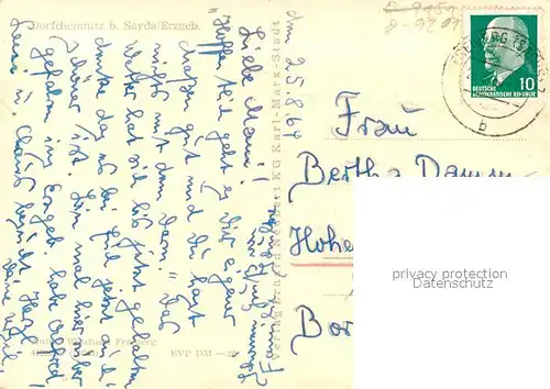 AK / Ansichtskarte Dorfchemnitz_Sayda Panorama 