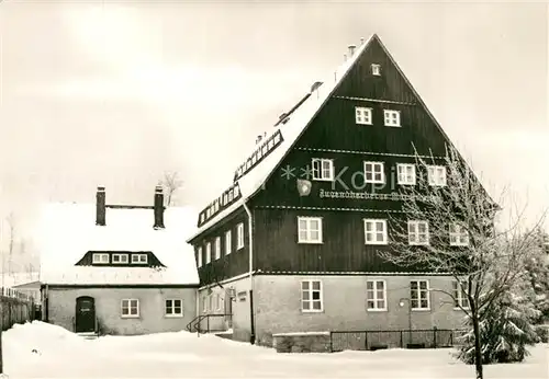 AK / Ansichtskarte Frauenstein_Brand Erbisdorf Jugendherberge Max Roscher Winter Frauenstein