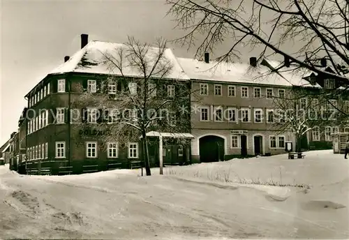 AK / Ansichtskarte Frauenstein_Brand Erbisdorf Gasthaus Goldener Loewe Winter Frauenstein