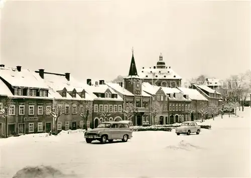 AK / Ansichtskarte Frauenstein_Brand Erbisdorf Stadtpanorama Winter Frauenstein