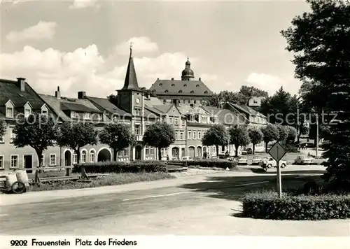 AK / Ansichtskarte Frauenstein_Brand Erbisdorf Platz des Friedens Frauenstein