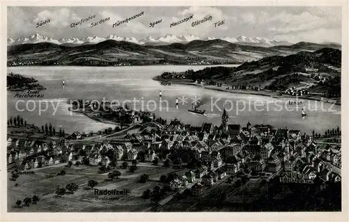AK / Ansichtskarte Radolfzell_Bodensee Fliegeraufnahme Radolfzell Bodensee