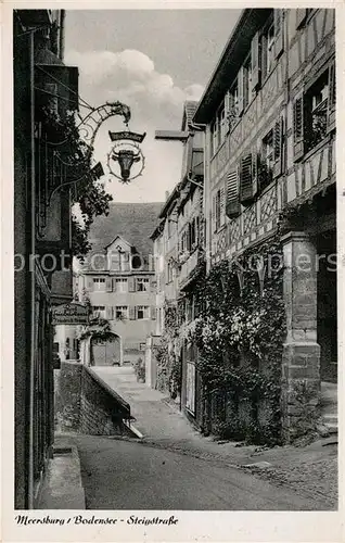 AK / Ansichtskarte Meersburg_Bodensee Steigstrasse Meersburg Bodensee
