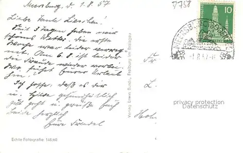 AK / Ansichtskarte Meersburg_Bodensee Uferpromenade Meersburg Bodensee