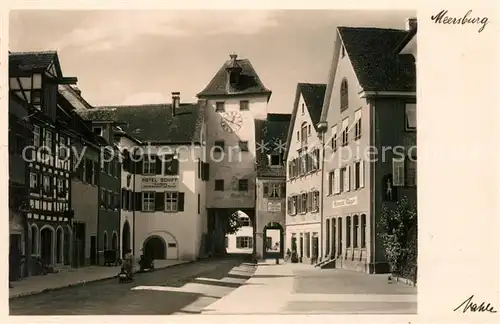 AK / Ansichtskarte Meersburg_Bodensee Hotel Schiff Obertor Meersburg Bodensee