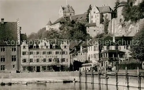 AK / Ansichtskarte Meersburg_Bodensee Hafen  Meersburg Bodensee