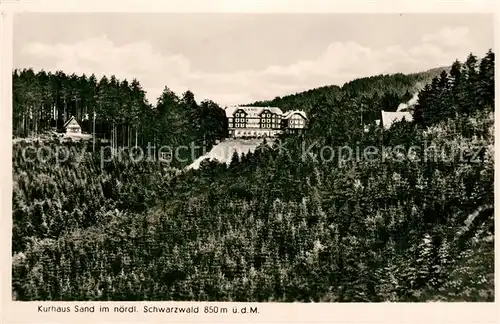 AK / Ansichtskarte Sand_Buehl Kurhaus Sand_Buehl