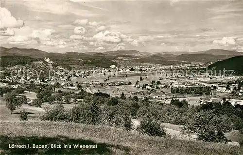 AK / Ansichtskarte Loerrach Panorama Wiesental Loerrach