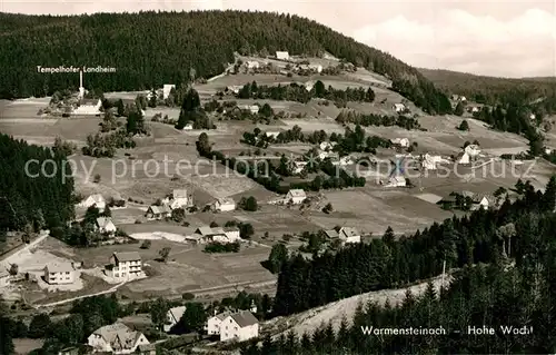 AK / Ansichtskarte Warmensteinach Hohe Wacht Panorama Warmensteinach