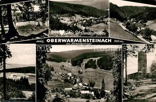 AK / Ansichtskarte Oberwarmensteinach Panorama Jugendherberge Asenturm Oberwarmensteinach