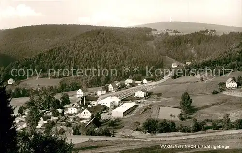 AK / Ansichtskarte Warmensteinach Grenzhammer mit Geiersberg und Ochsenkopf Warmensteinach