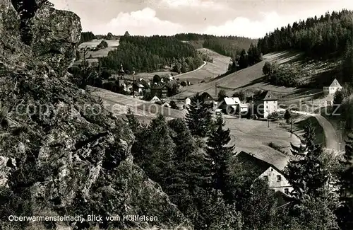 AK / Ansichtskarte Oberwarmensteinach Blick vom Hoellfelsen Oberwarmensteinach