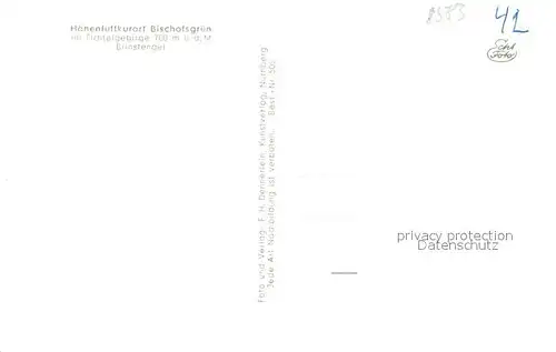 AK / Ansichtskarte Bischofsgruen Panorama Bischofsgruen