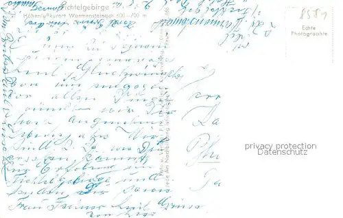 AK / Ansichtskarte Warmensteinach Panorama Warmensteinach