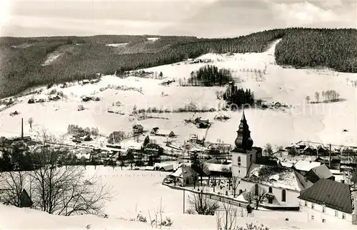 AK / Ansichtskarte Warmensteinach Winterpanorama Warmensteinach
