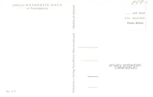 AK / Ansichtskarte Warmensteinach Panorama mit Waldbaude Warmensteinach