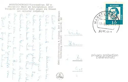 AK / Ansichtskarte Marktschorgast Panorama Schiefe Ebene Prinz Rupprecht Turm Marktschorgast