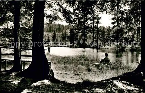 AK / Ansichtskarte Fleckl Waldbad im Fichtelgebirge Fleckl