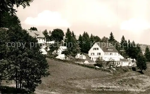 AK / Ansichtskarte Warmensteinach Tempelhofer Landheim Warmensteinach
