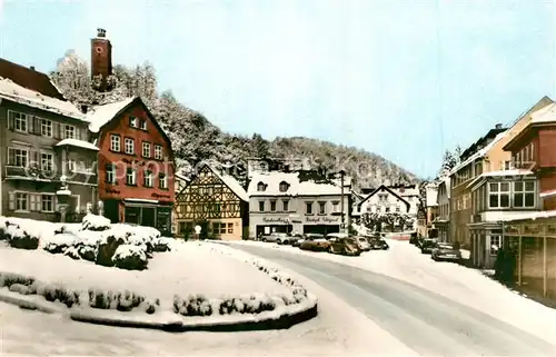 AK / Ansichtskarte Bad_Berneck Partie am Marktplatz Bad_Berneck