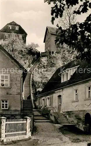 AK / Ansichtskarte Weidenberg Treppen zum Oberen Markt Weidenberg