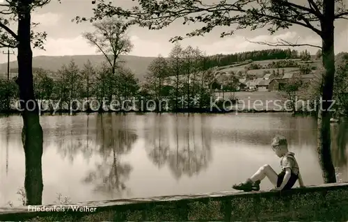 AK / Ansichtskarte Friedenfels Weiher Friedenfels