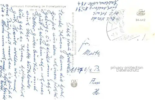 AK / Ansichtskarte Fichtelberg_Bayreuth Ortsansicht Fichtelberg Bayreuth