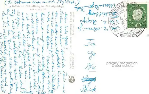 AK / Ansichtskarte Fichtelberg_Bayreuth Ortsansicht Fichtelberg Bayreuth