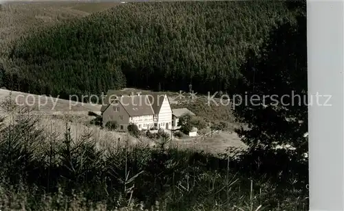 AK / Ansichtskarte Bad_Berleburg Gaestehaus Pension am Waldrand Bad_Berleburg