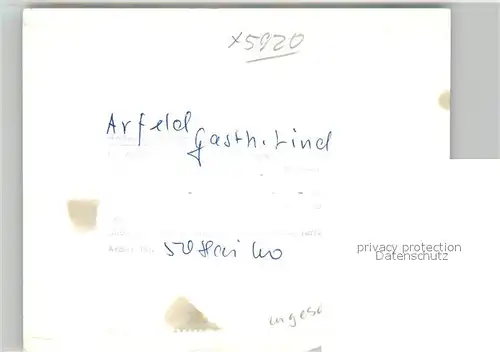 AK / Ansichtskarte Arfeld Gasthof Linde Arfeld
