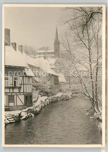 AK / Ansichtskarte Bad_Berleburg Partie an der Odeborn im Winter Bad_Berleburg