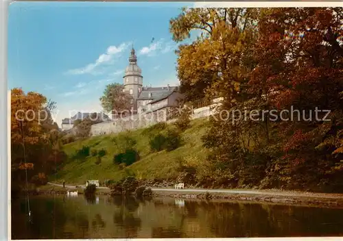 AK / Ansichtskarte Bad_Berleburg Schloss Schlosspark Schwanenteich Bad_Berleburg
