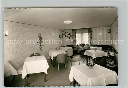 AK / Ansichtskarte Bad_Berleburg Pension Fruehstuecksraum Bad_Berleburg