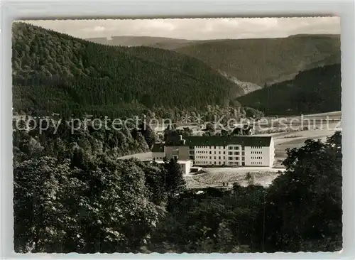 AK / Ansichtskarte Bad_Berleburg Naturheilklinik Odeborn Landschaftspanorama Bad_Berleburg