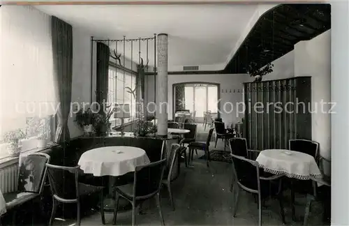 AK / Ansichtskarte Bad_Berleburg Cafe Hardt Gastraum Bad_Berleburg