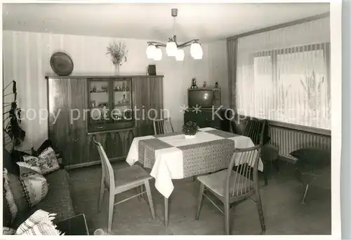 AK / Ansichtskarte Bad_Berleburg Pension Krugmann Aufenthaltsraum Fernsehzimmer Bad_Berleburg